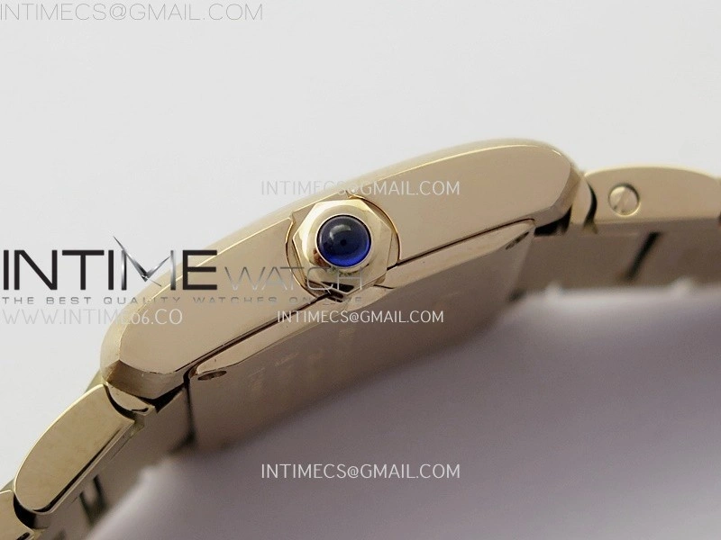 Tank Francaise Ladies 21.2mm RG 8848F 1:1 Best Edition Silver Dial on RG Bracelet Ronda Quartz V2